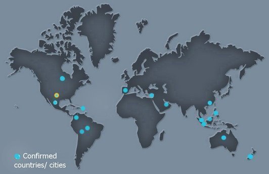 Global RoS events map - Last map update: 17.May.2009